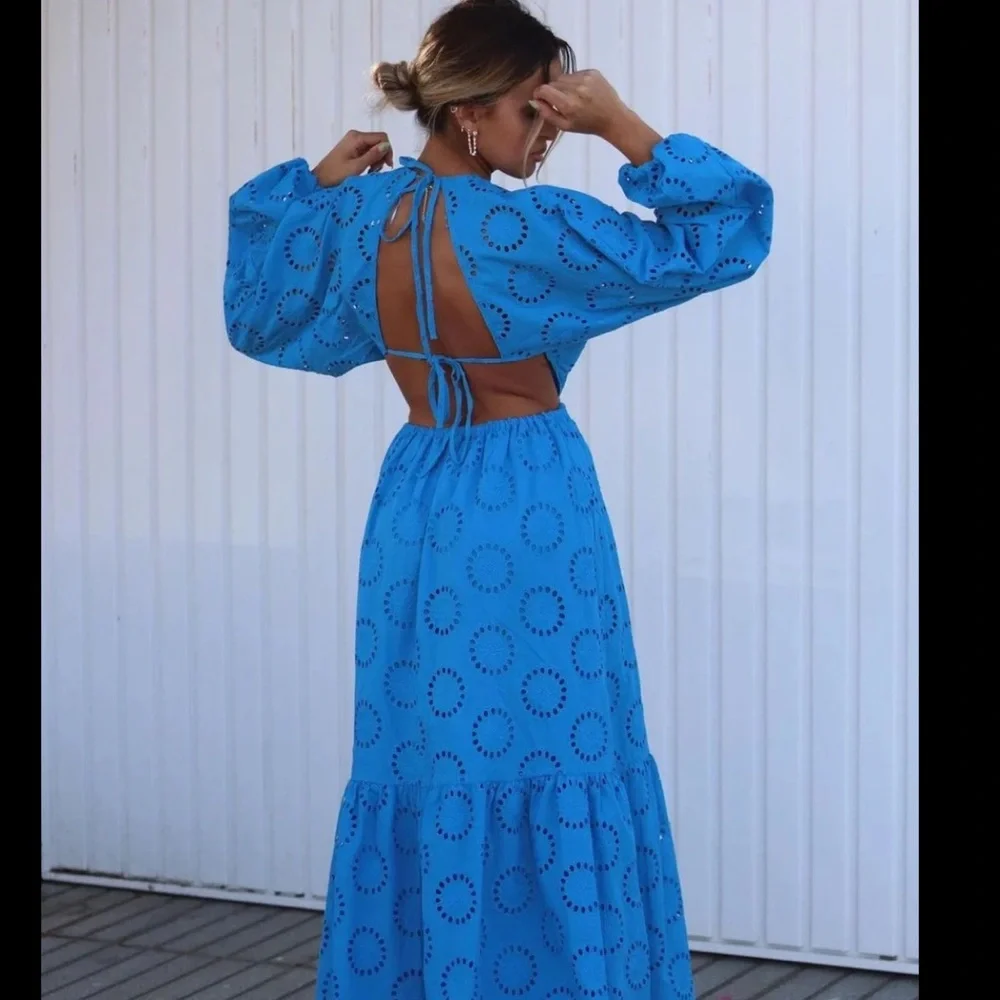 GORGEOUS ZARA Cutout Embroirdered Dress - Picture 5 of 10